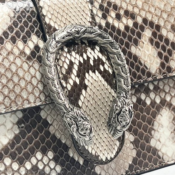 Gucci Cream and Gray Satchel with Bamboo Handle - Picture 3 of 7